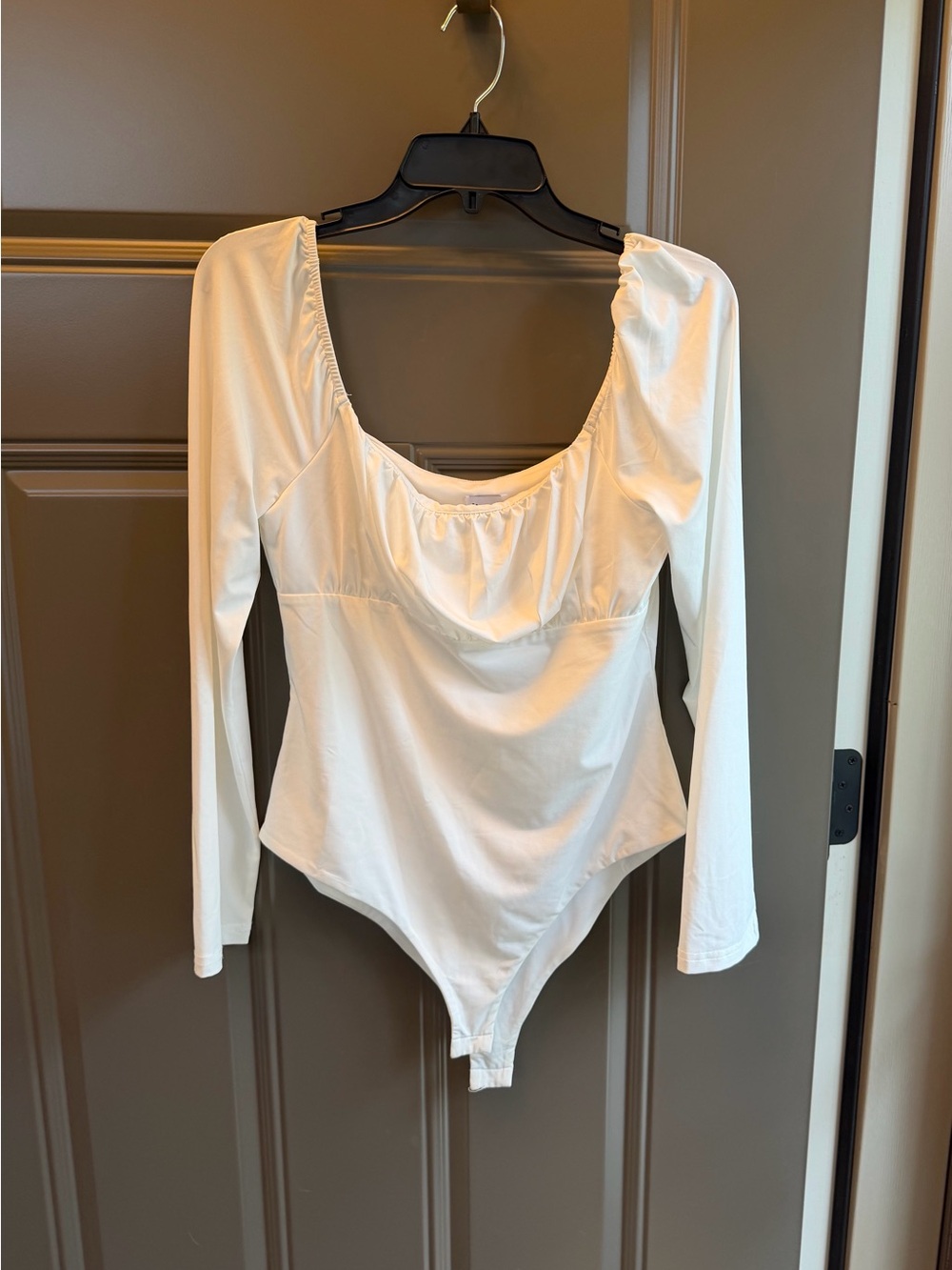 Princess Polly Women's Long Sleeve Scoop Neck Bodysuit, Size 12